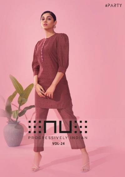 NU Vol 24 Designer Handwork Kurti With Pant Collection